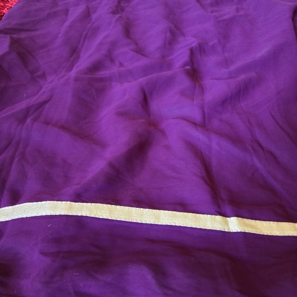 Purple Embroidered Kurta with Gold Accents - Picture 5 of 5